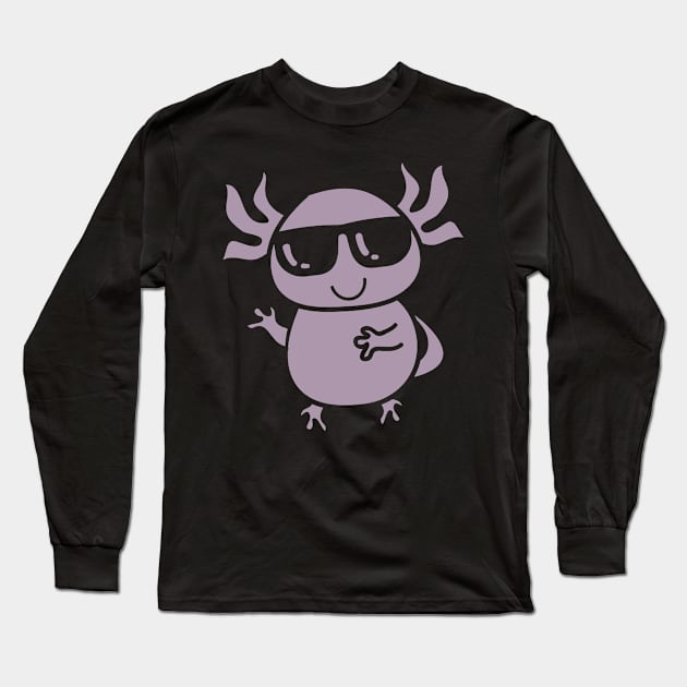 axolotl design Long Sleeve T-Shirt by HBfunshirts